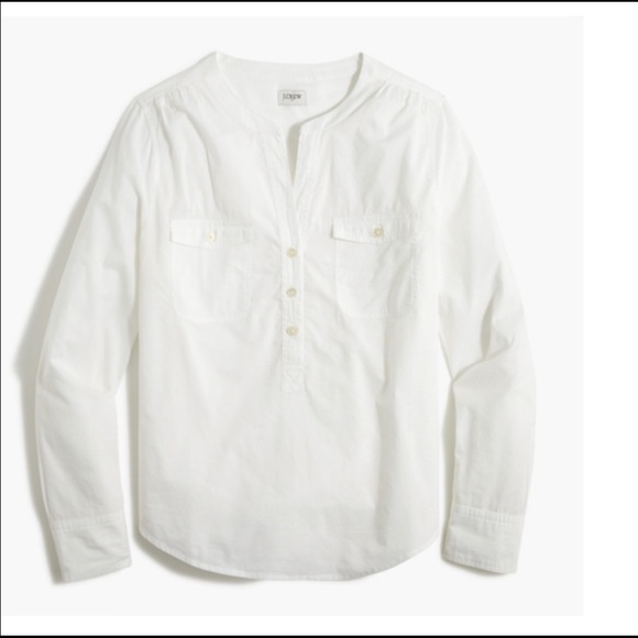 J. Crew Factory Tops - J. Crew Factory Easy popover shirt with buttons BB041